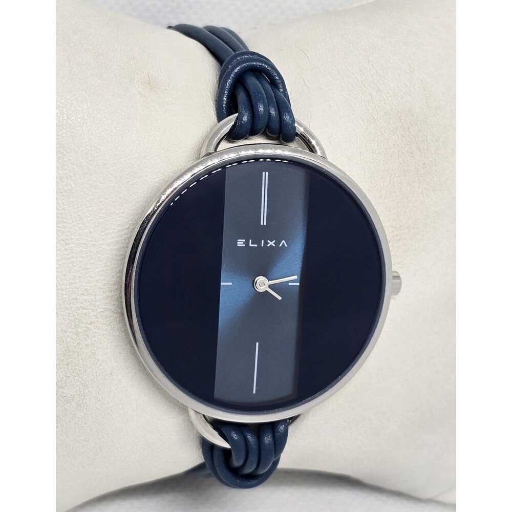 Women's ELIXA Finesse Blue Dial Multi Leather Rope Band Watch 13 - Picture 3 of 9